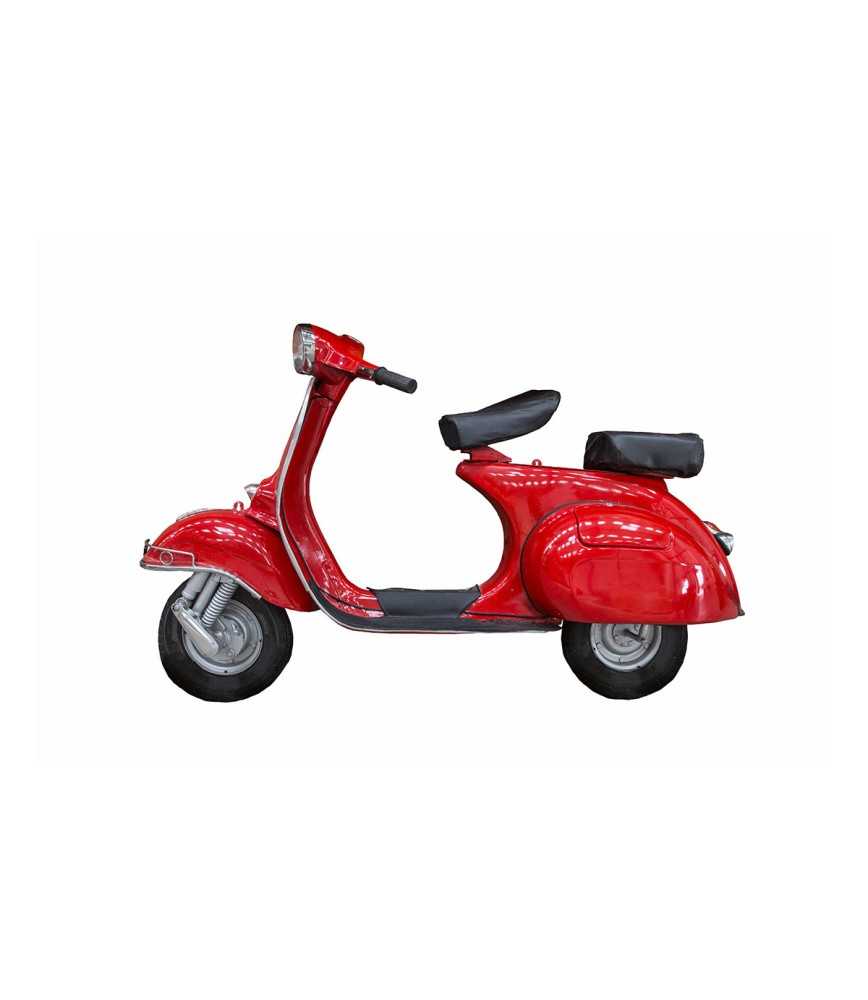 1/2 scooter mural antique rouge