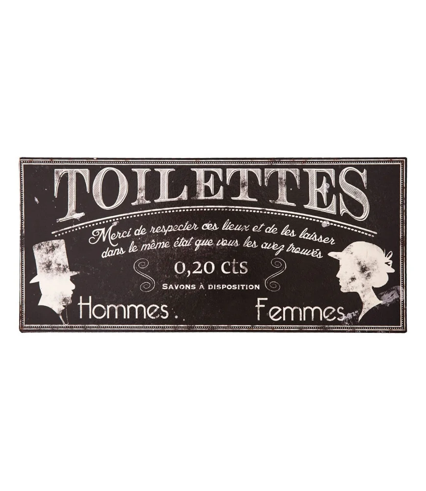 Plaque Toilettes
