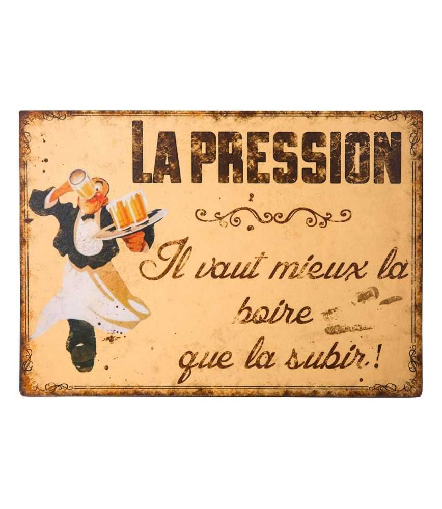 Plaque "Pression"