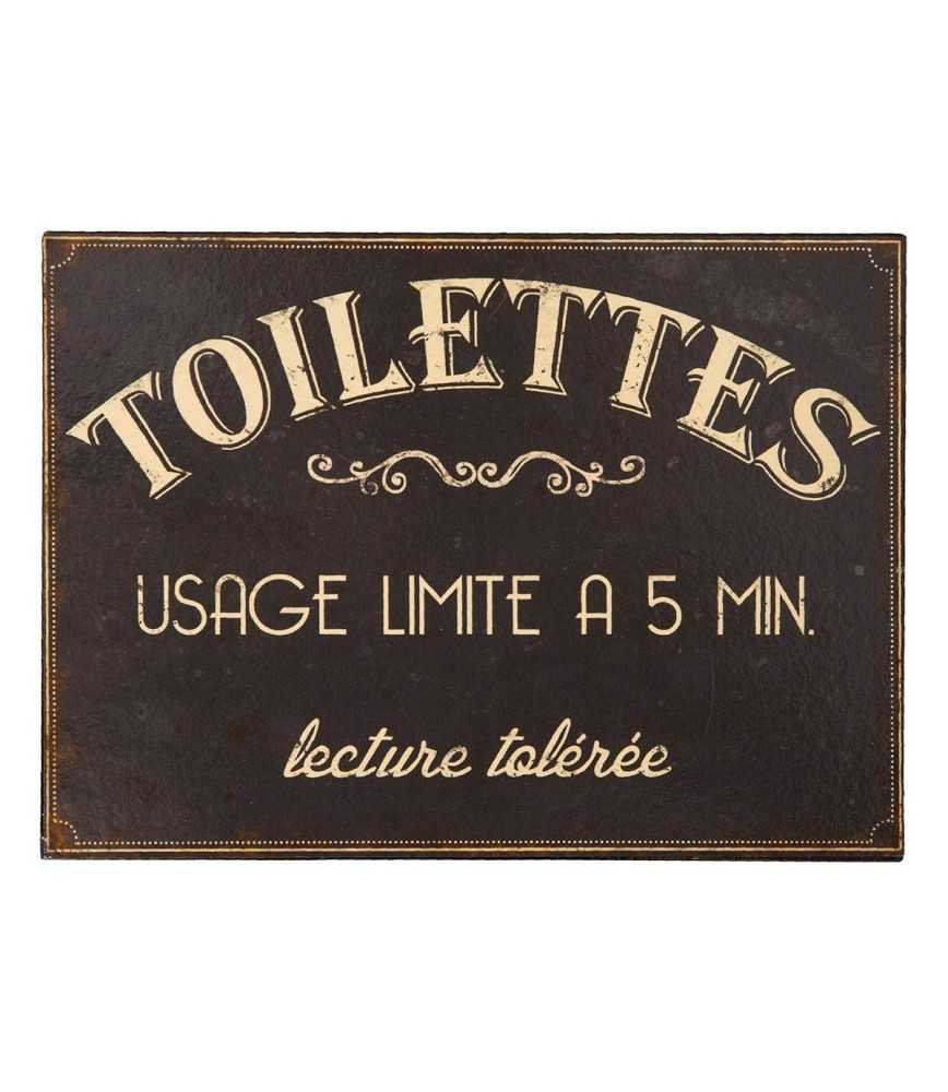 Plaque "Toilettes"