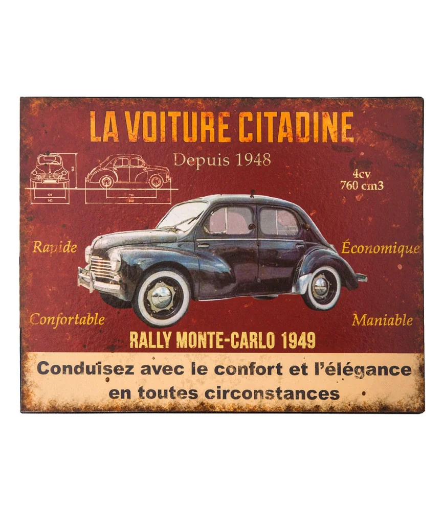 Plaque "Voiture citadine"