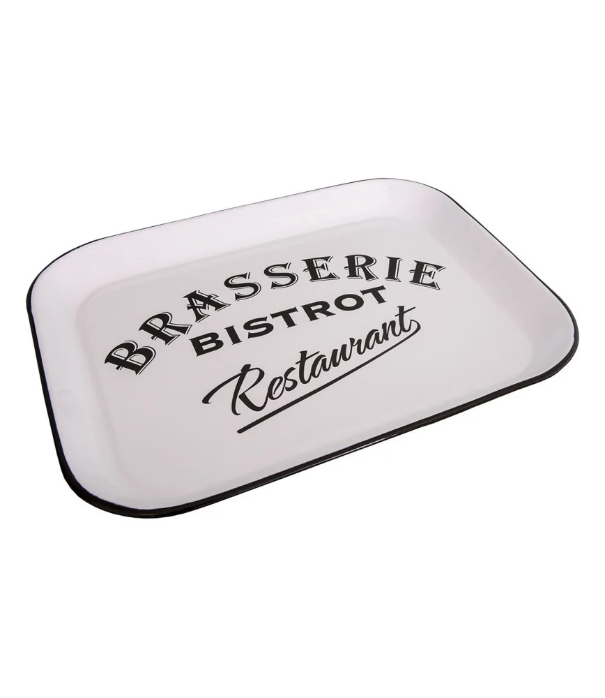 Plateau "Bistro" blanc