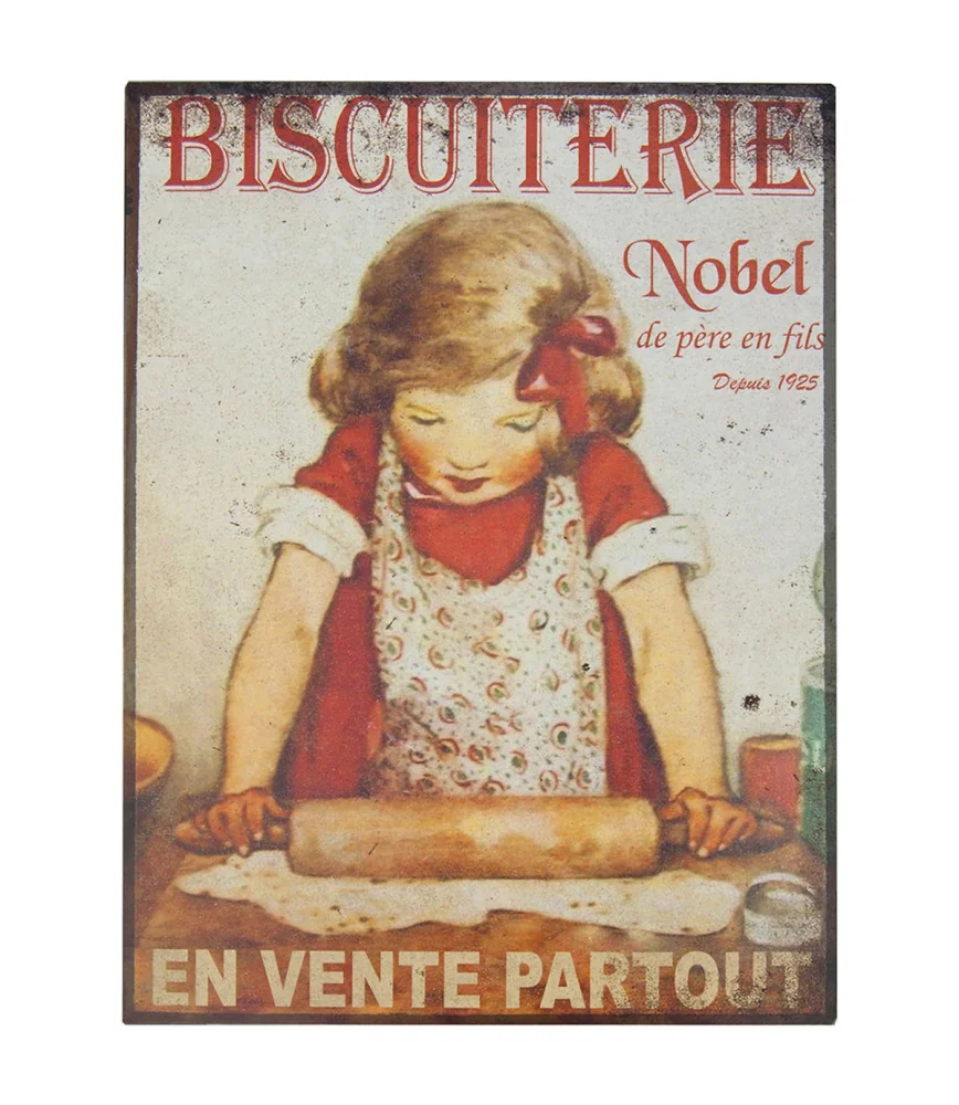 Plaque BISCUITERIE NOBEL