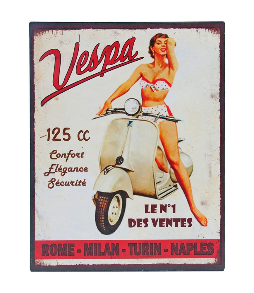 Plaque scooter N°1 28*22