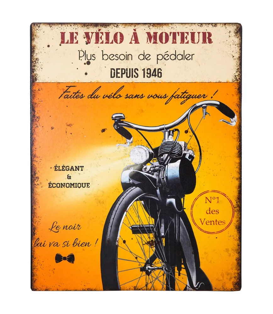 Plaque Vélo à moteur 22*28