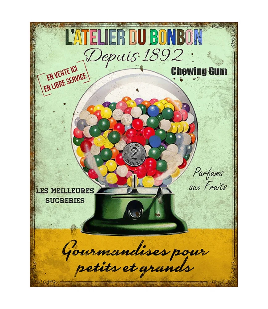Plaque Atelier du bonbon 28*22