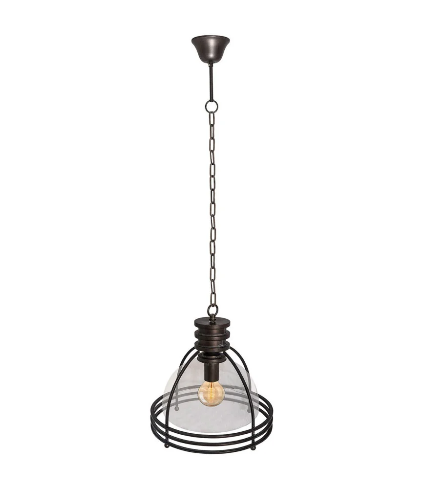 Suspension verre industrielle Ø36 H:42