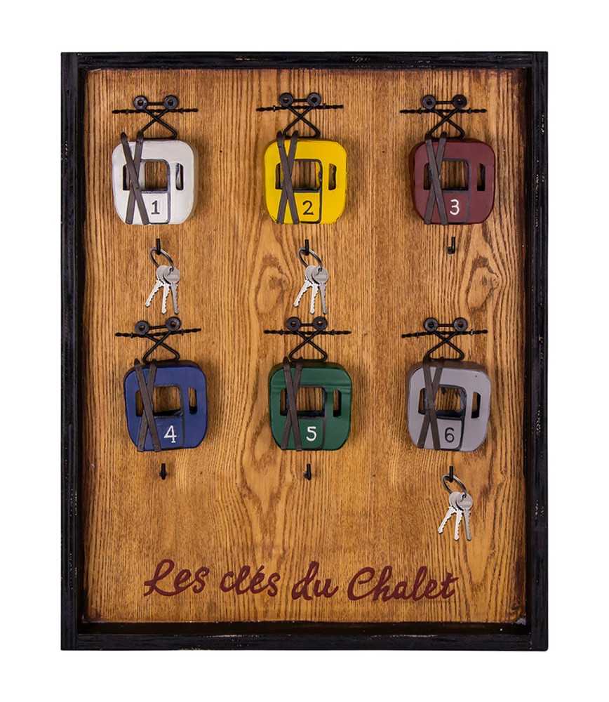 Tableau à clés avec télécabines