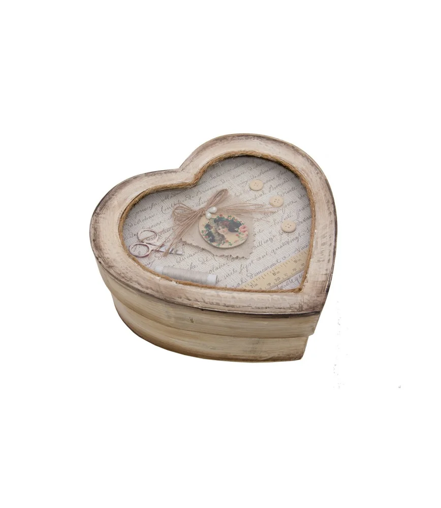 Boîte à couture coeur GM