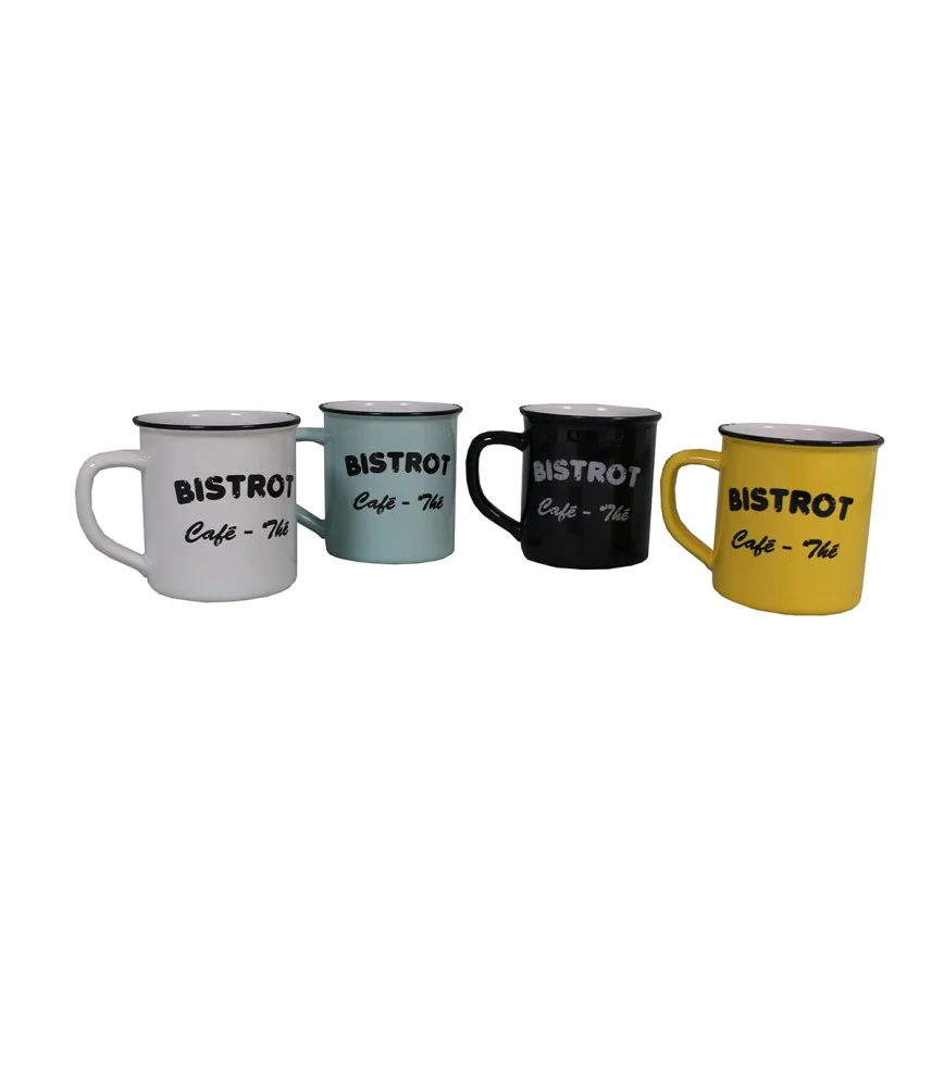 Set 4 mugs BISTROT