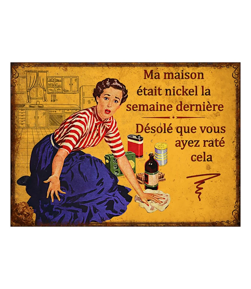 Plaque Maison Nickel 21*15