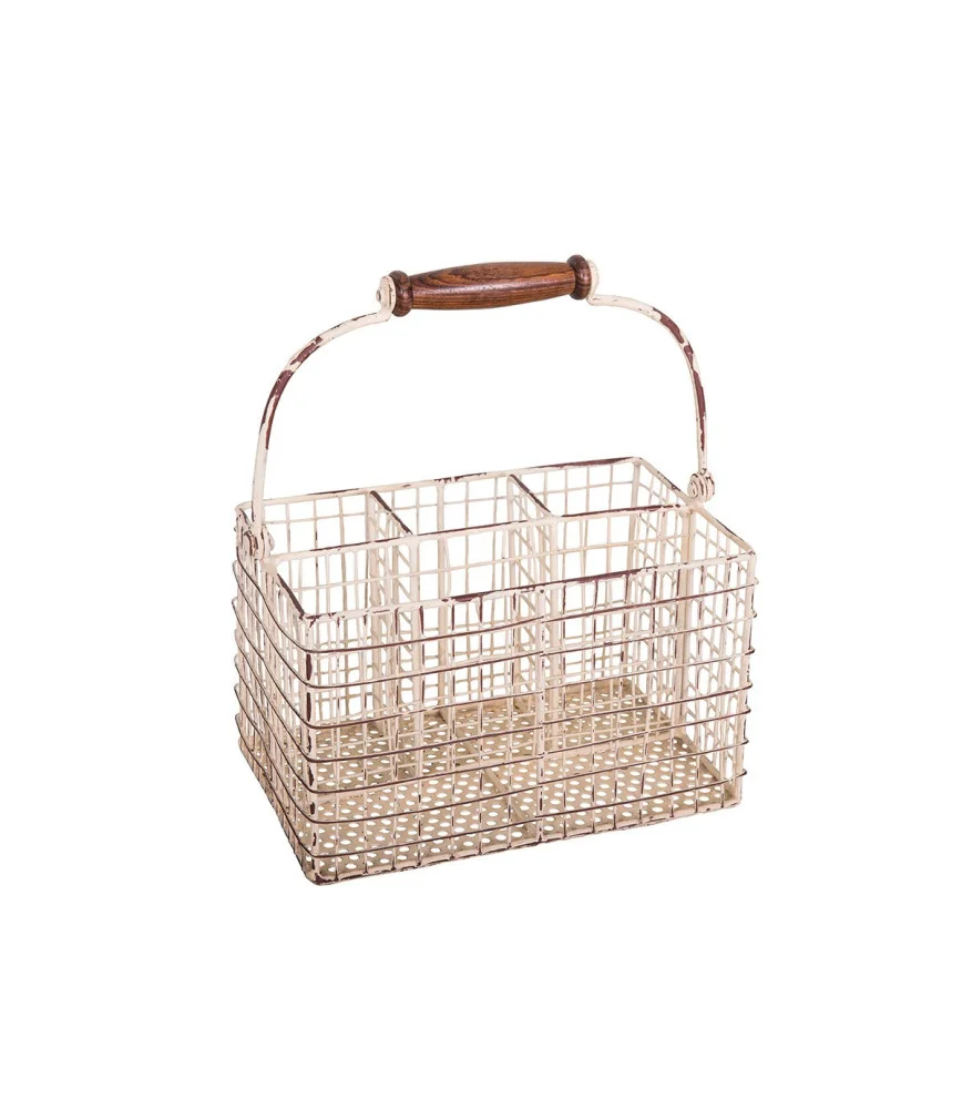 Porte couverts blanc antique