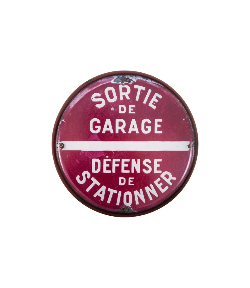 Plaque Sortie de garage Ø35cm