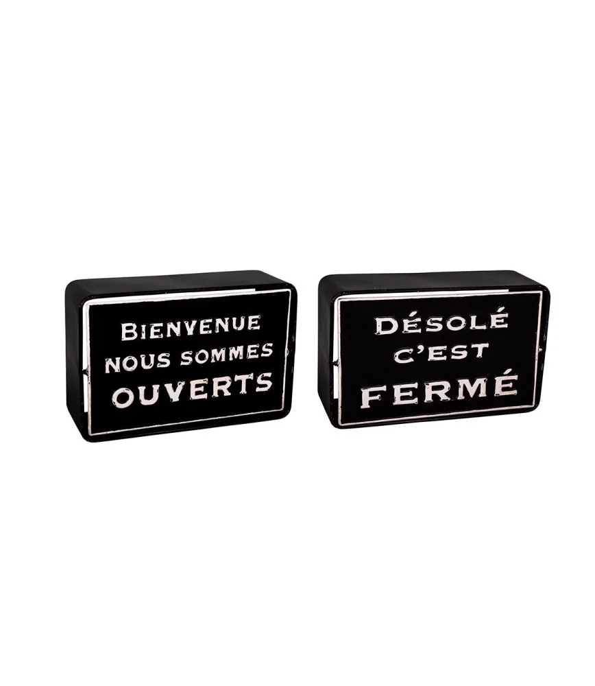 Caisson avec panneau Ouvert-Fermé
