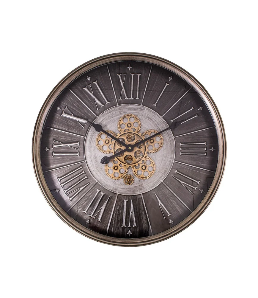 Pendule industrielle avec verre Ø 60 cm