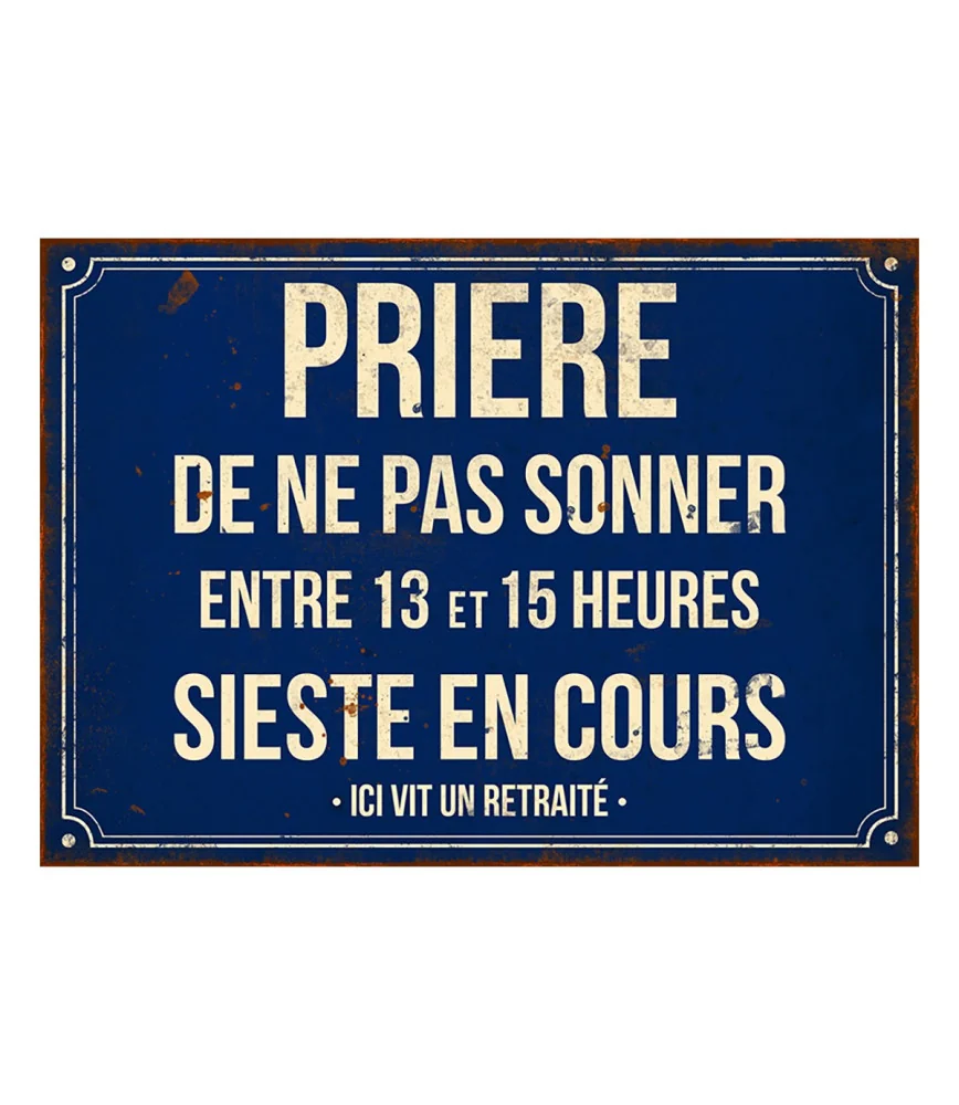 Plaque "Prière de ne pas sonner" 21*15