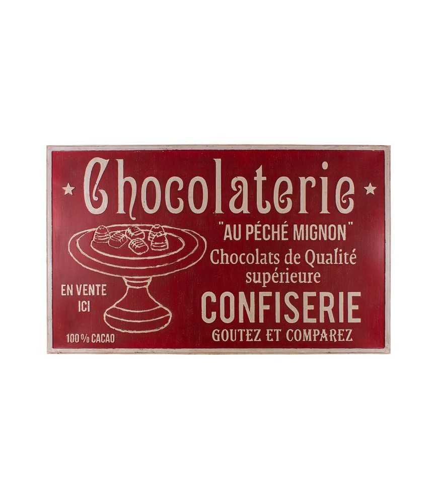 Grande plaque Chocolaterie 122,5 x 73,5 cm
