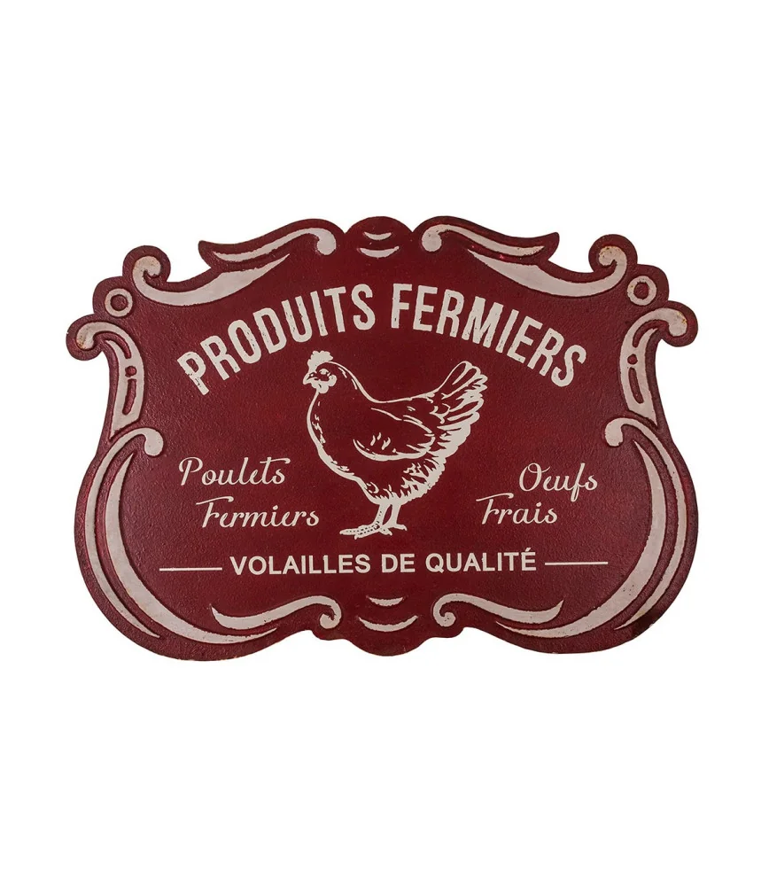 Plaque publicitaire "Produits fermiers"