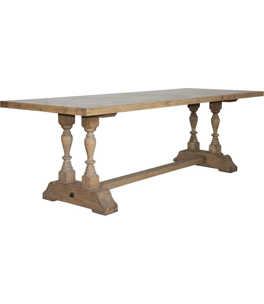Table vieux brossé 180 x 100 x 78