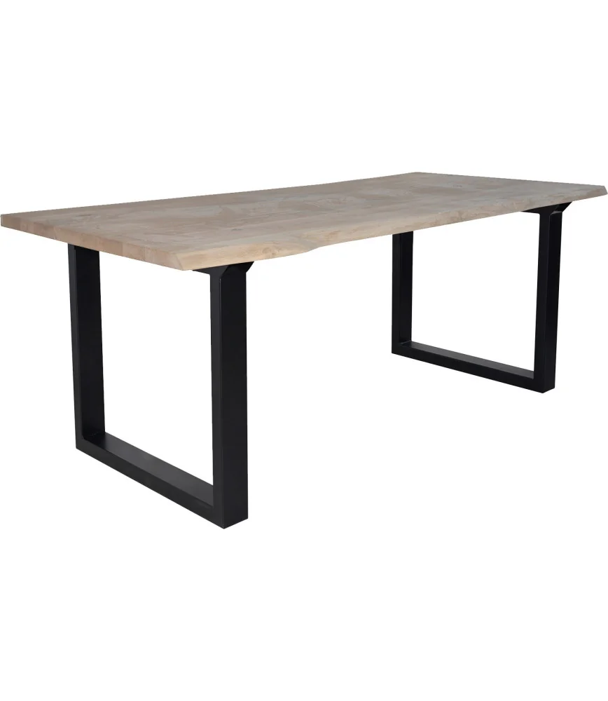 Set de 2 pieds en U - L 95 x H 74 section métal 10 x 5 cm