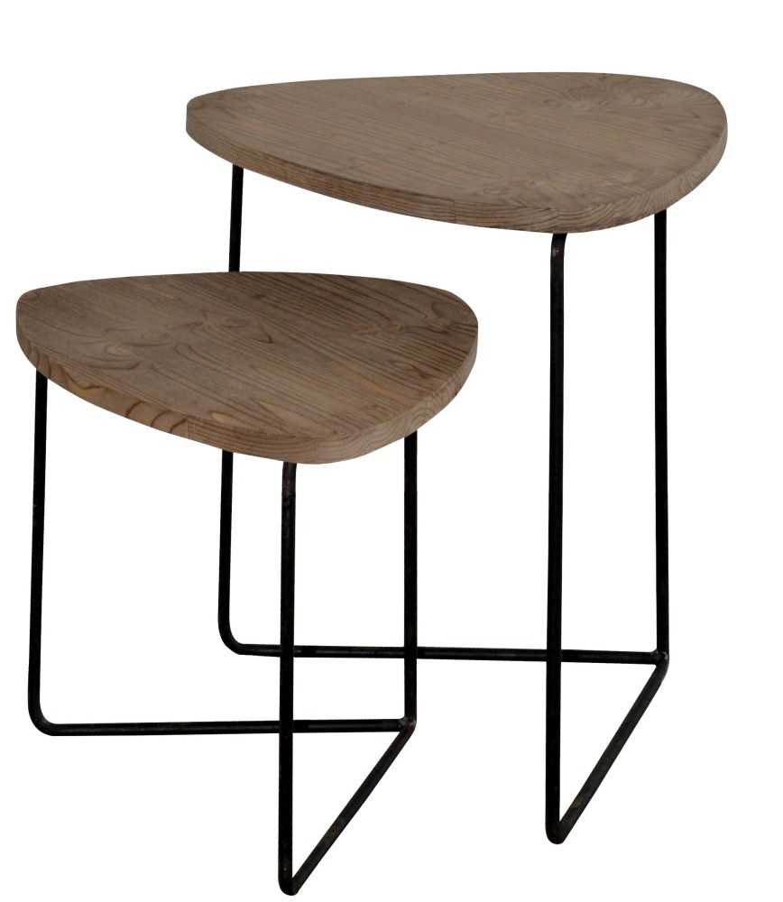 Set de 2 table L 49/42 x P 39/34 x H 50/36