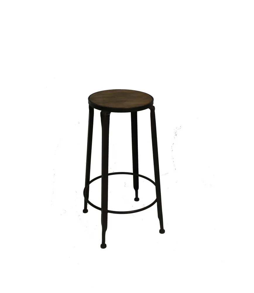 Tabouret de bar assise bois