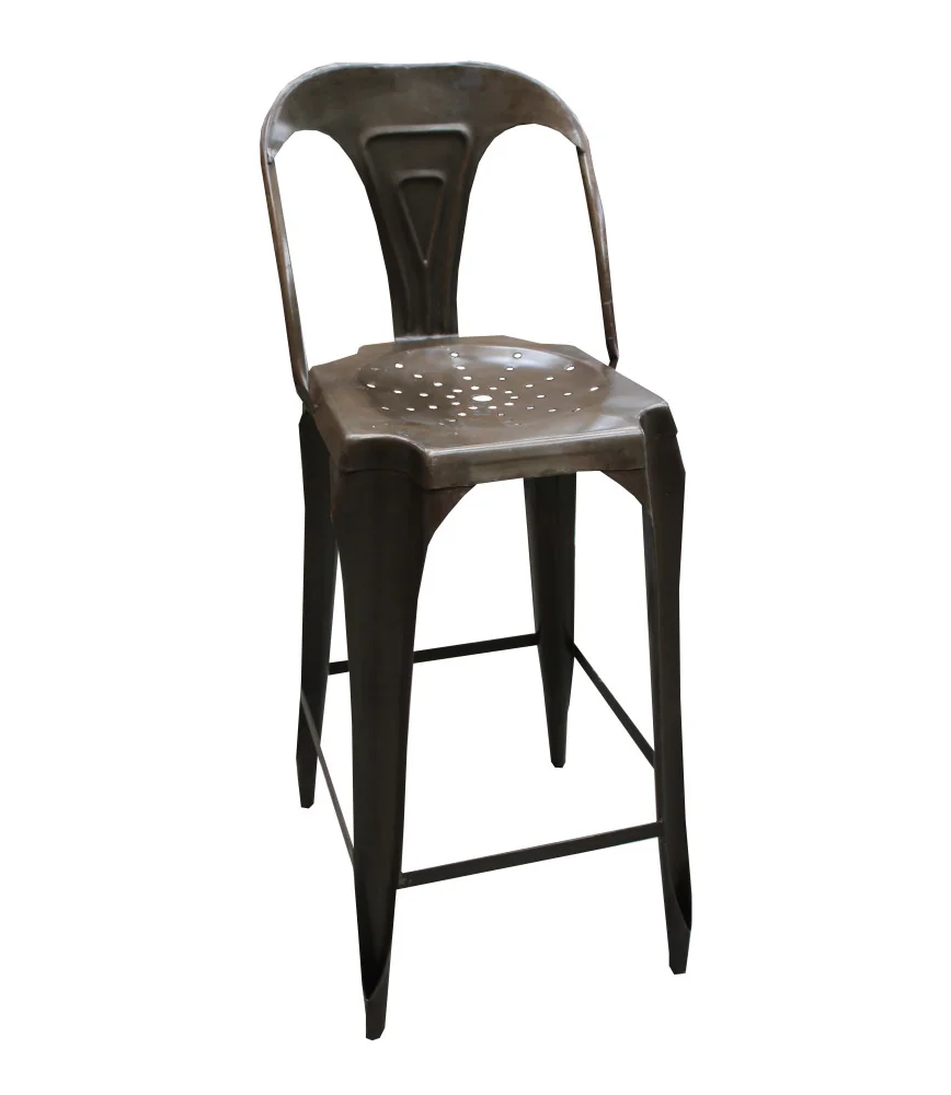Fauteuil de bar avec dossier antique
