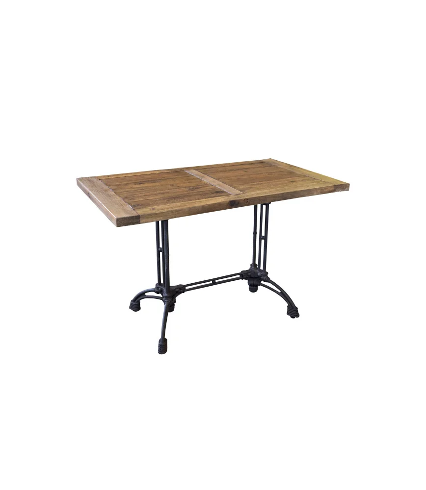 Table bistrot- plateau bois