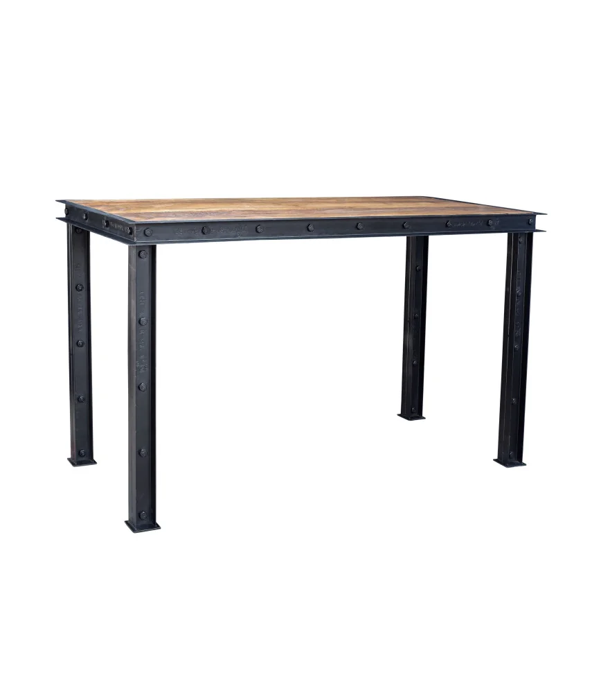 Table mange debout poutrelle industrielle L 183 X P 85 X H 107