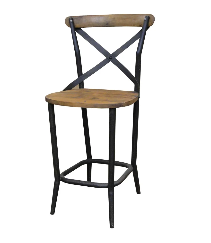 Tabouret industriel peint