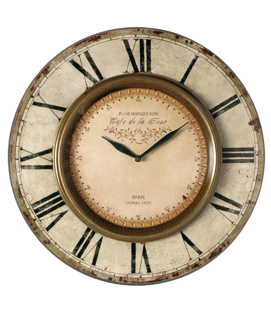 Pendule écran verre D:38.5