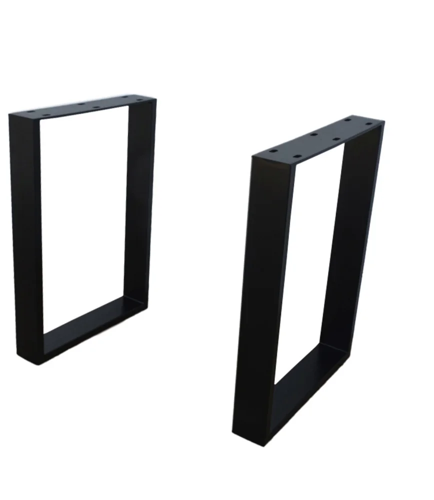 Set 2 pieds de table mange debout métal H:105cm