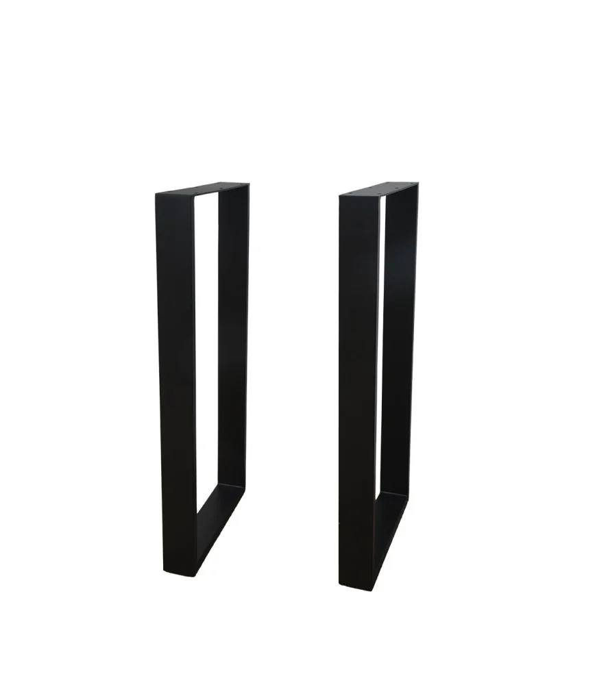 Set 2 pieds de table métal H:71cm