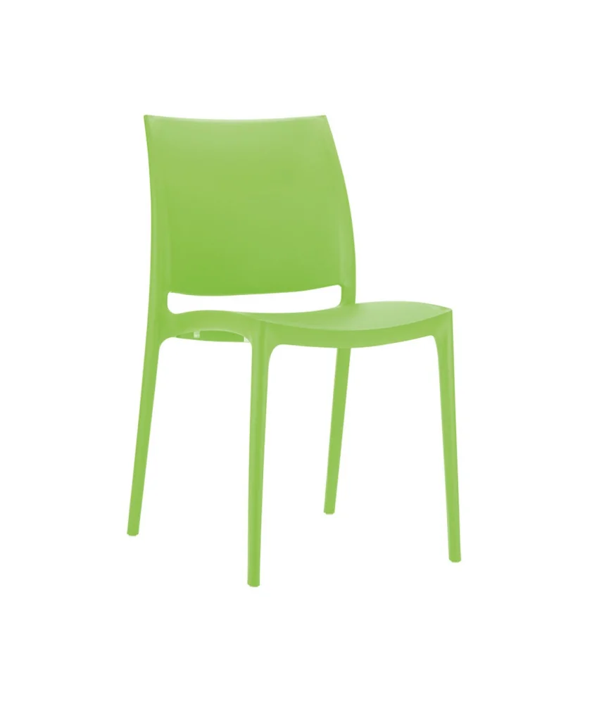 Chaise Nova verte empilable