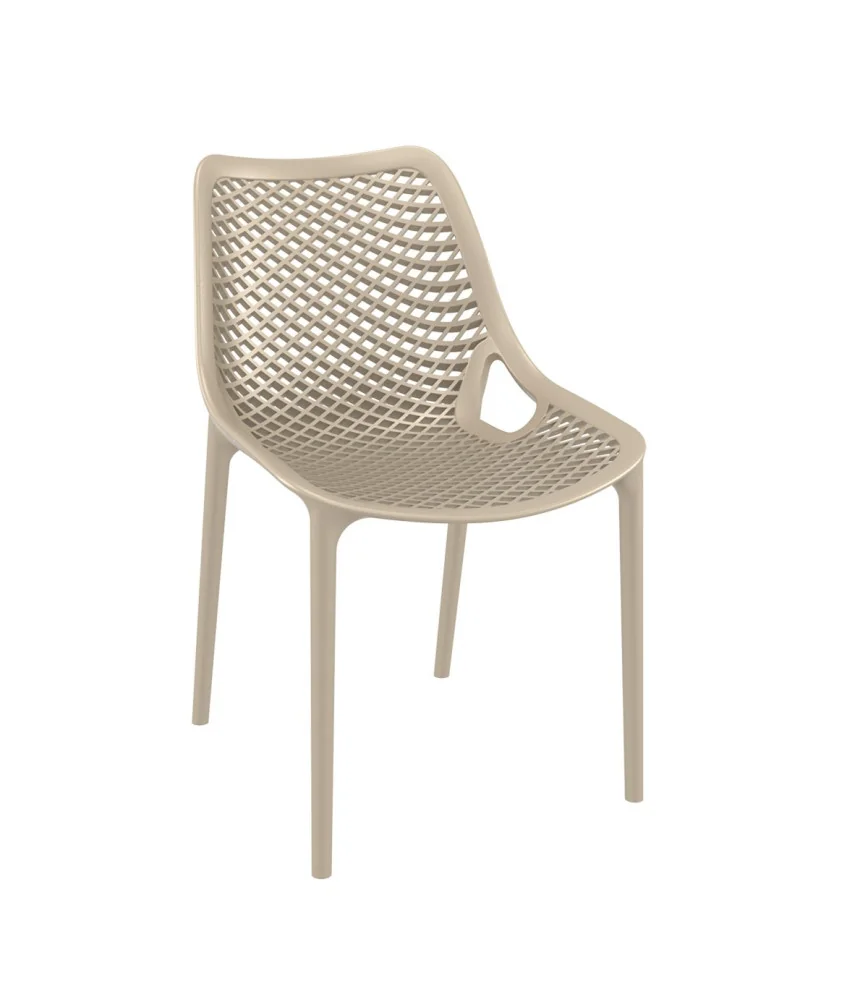 Chaise Air taupe empilable