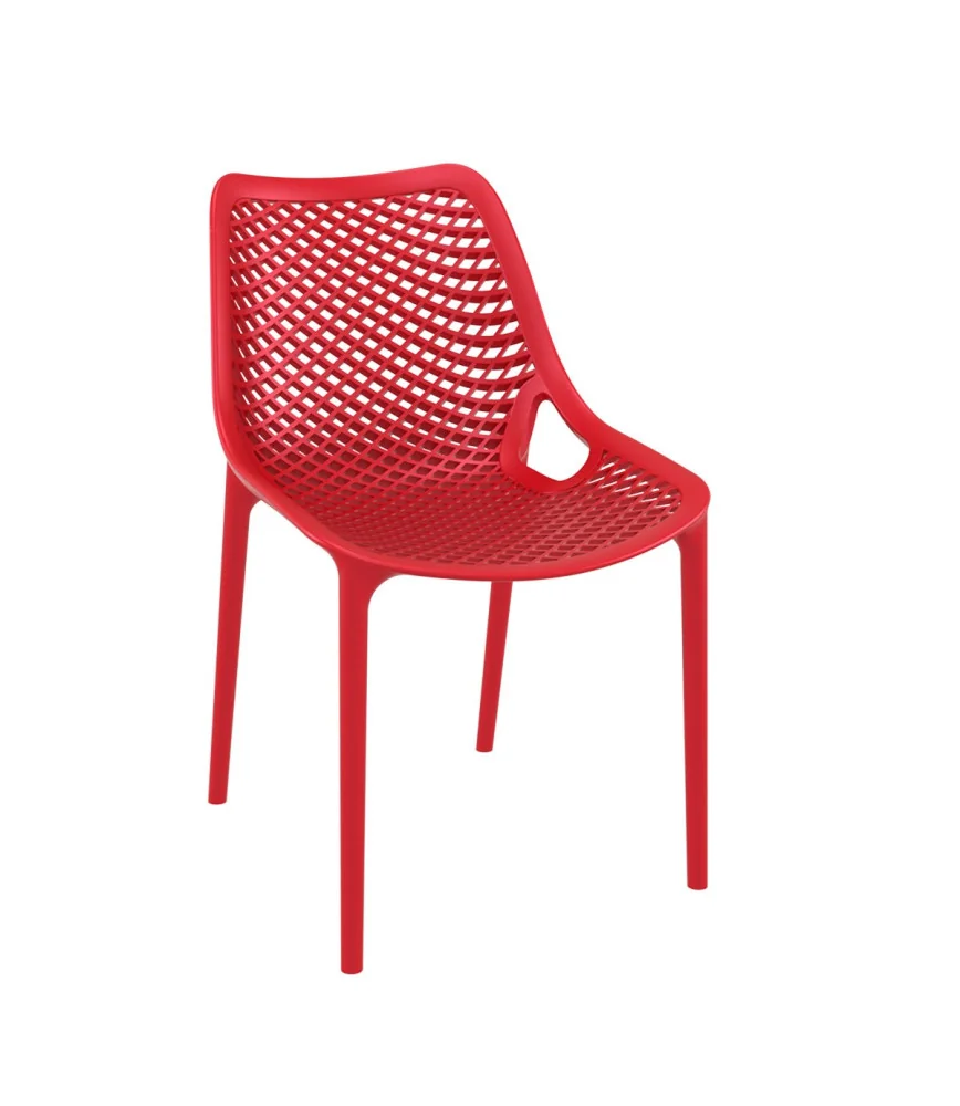 Chaise Air rouge empilable