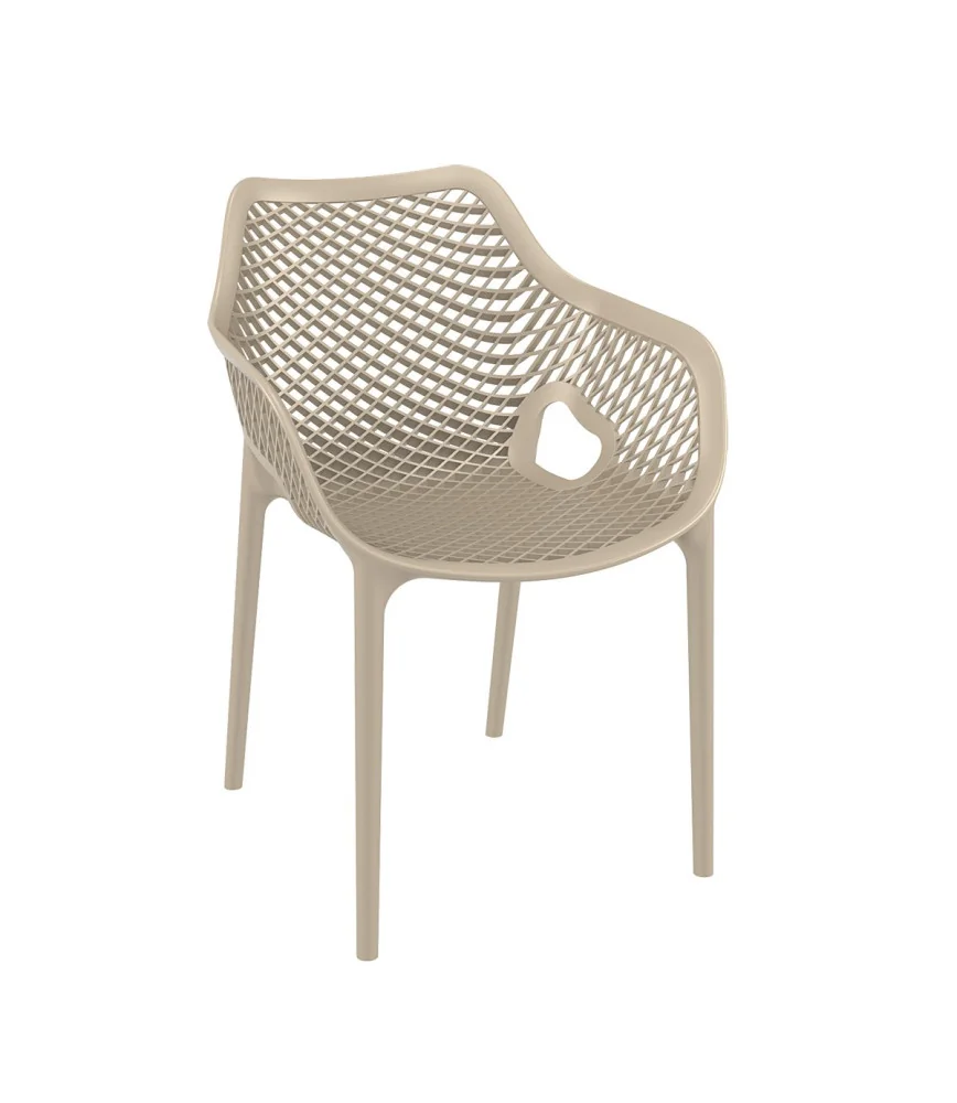 Fauteuil Air taupe empilable
