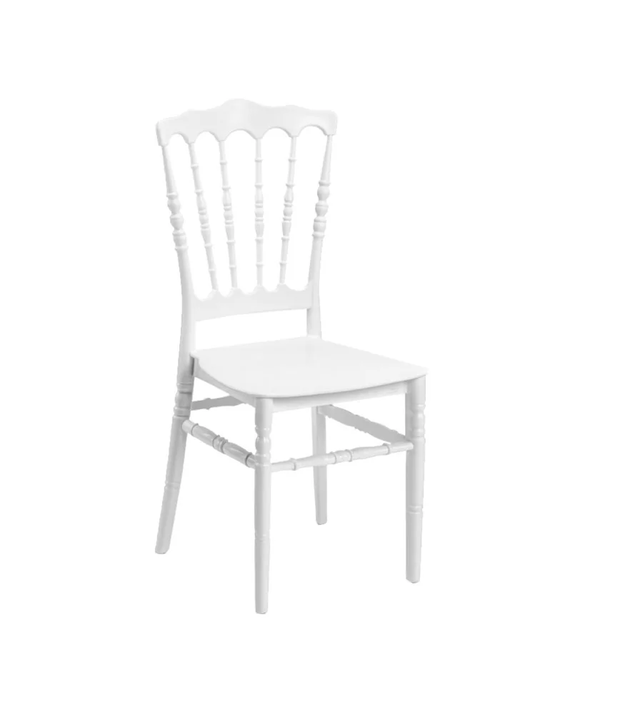 Chaise Napoléon XL blanche empilable