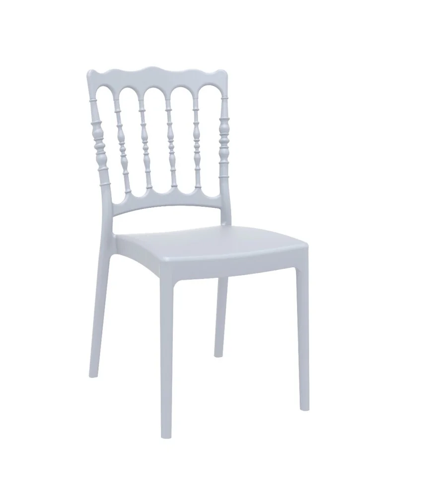Chaise Napoléon garden Argent empilable