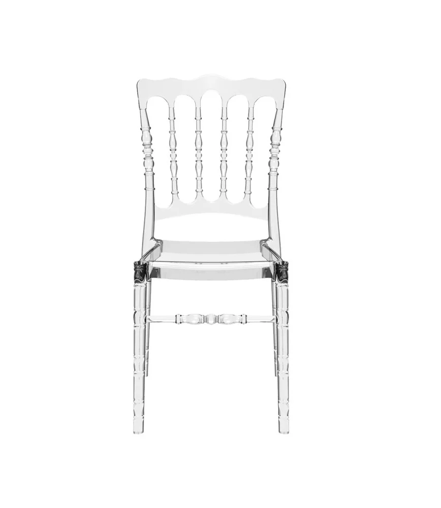 Chaise Napoléon garden transparente empilable