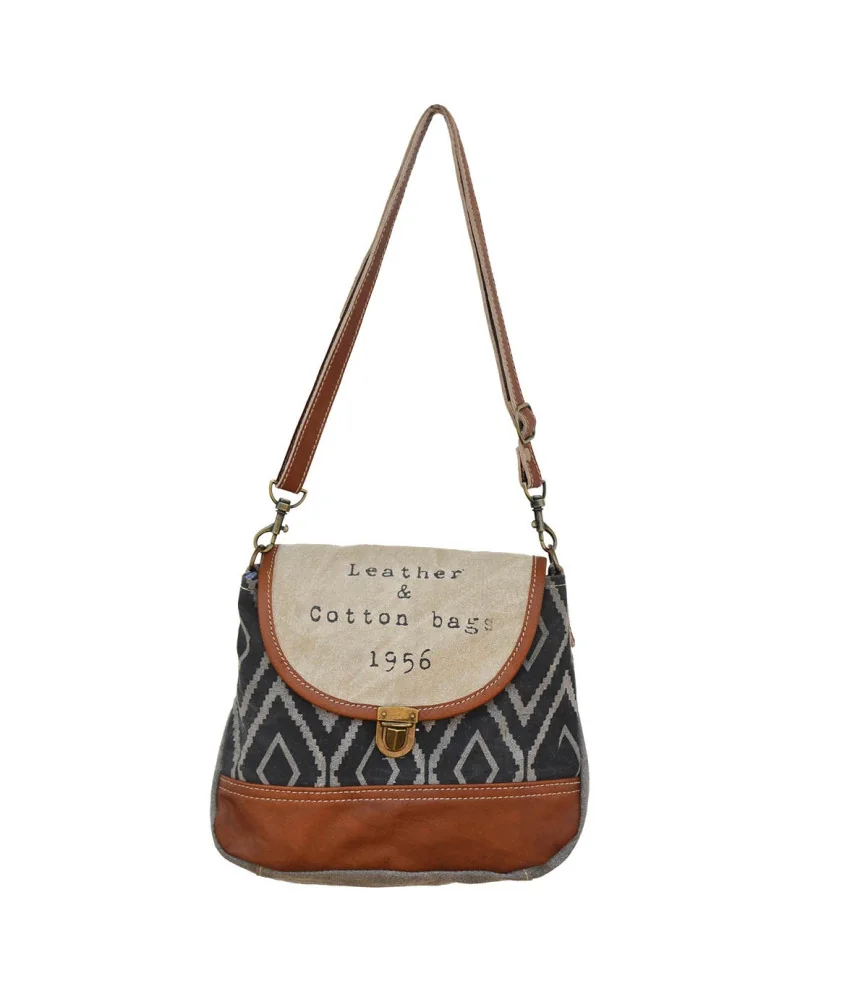 Sac cuir / tissus "Leather and cotton bags"