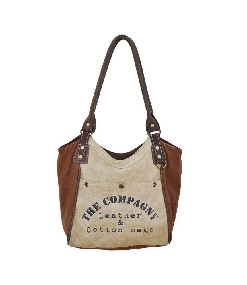 Sac cuir /toile "The compagny"