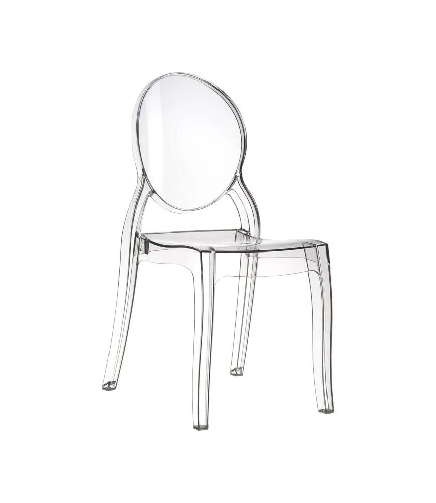 Chaise Elisabeth transparente empilable