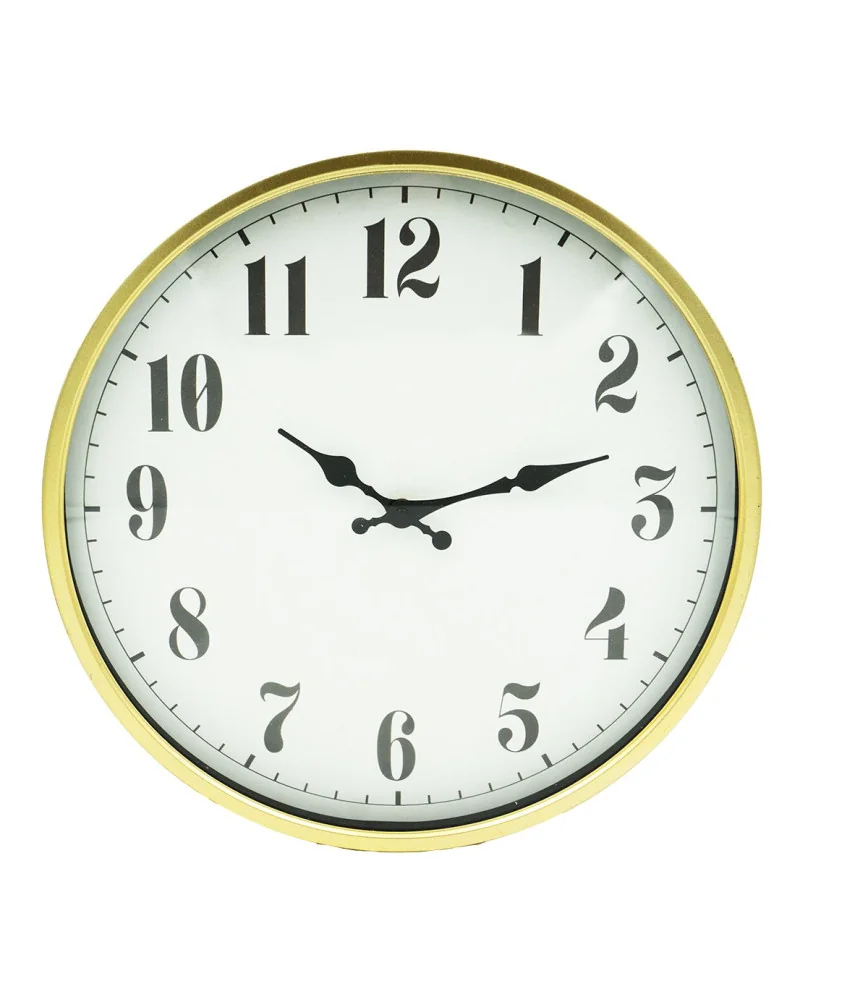 Pendule dorée Ø38cm