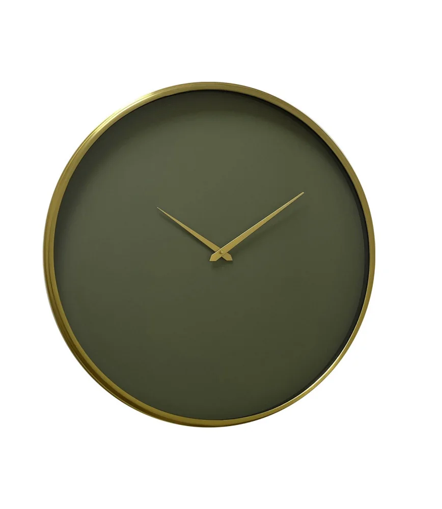Pendule fond vert Ø51cm
