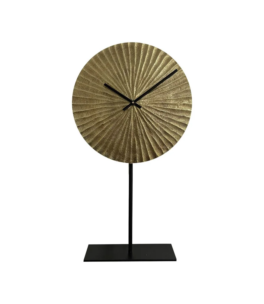Pendule à poser couleur gold antic Ø31cm H:54cm