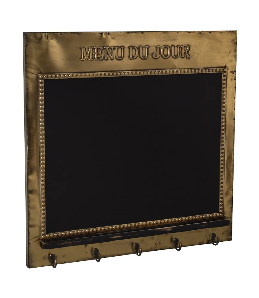 Tableau laiton "Menu du jour"