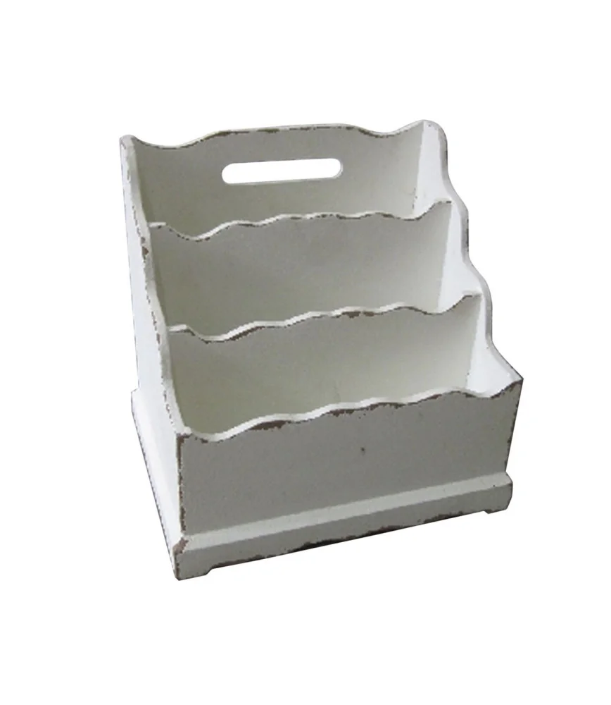 Range courrier blanc antique