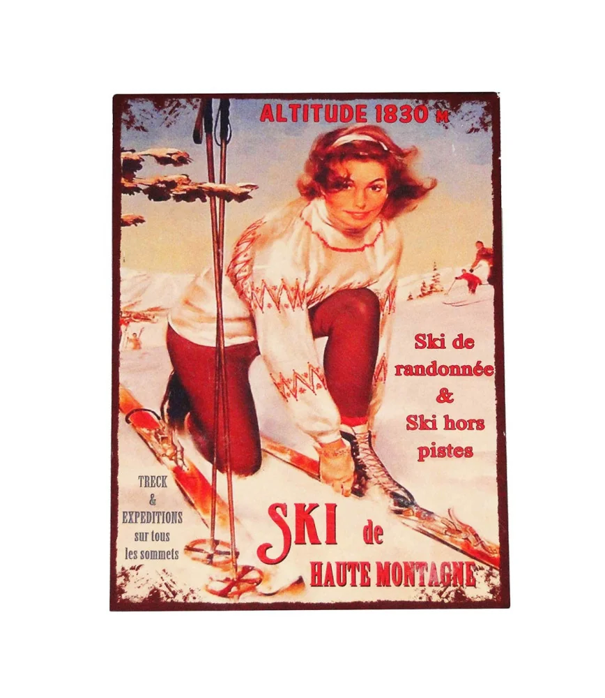 Plaque SKI 25*33