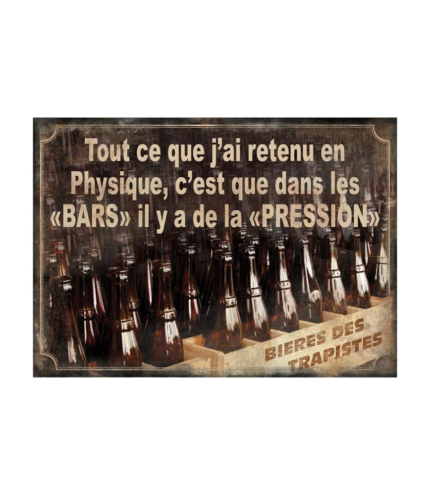 Plaque  "Tout ce que j'ai retenu..." 21*15 cms